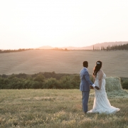 Intimate wedding in Val D'orcia
